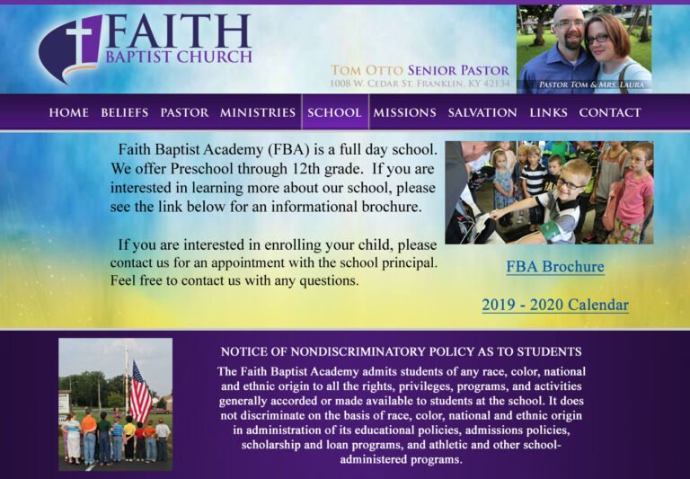 Faith Baptist Academy in Franklin KY 768x533
